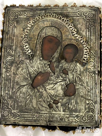 Икона серебро