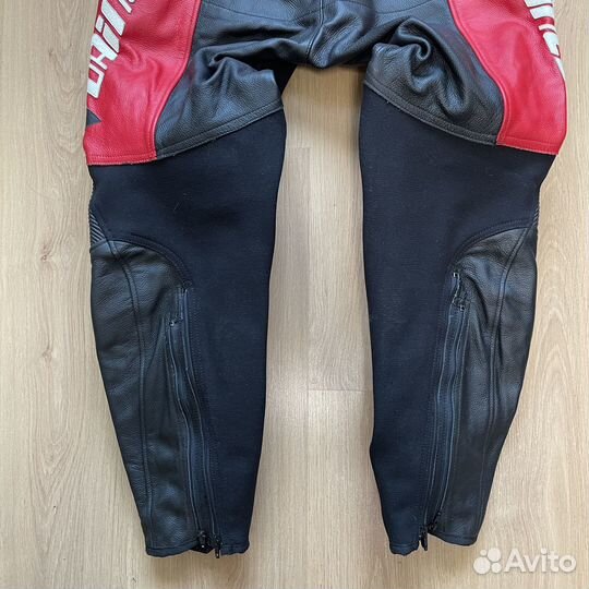 Мотоштаны кожаные Dainese Delta Pro, размер 52-54