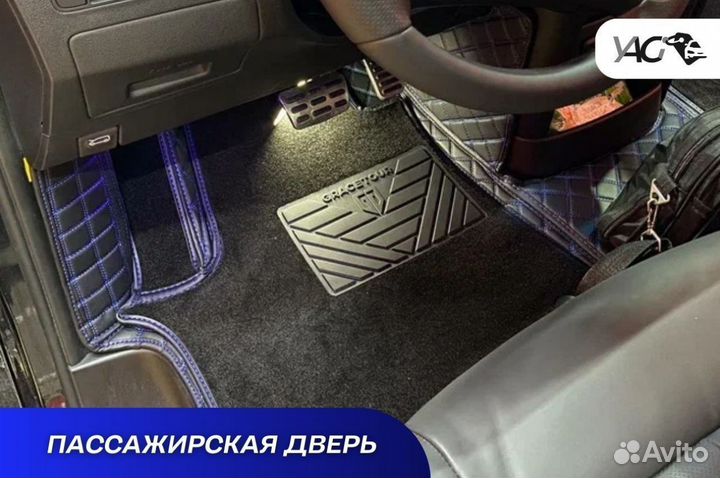 Автомобильные коврики экокожа 3д