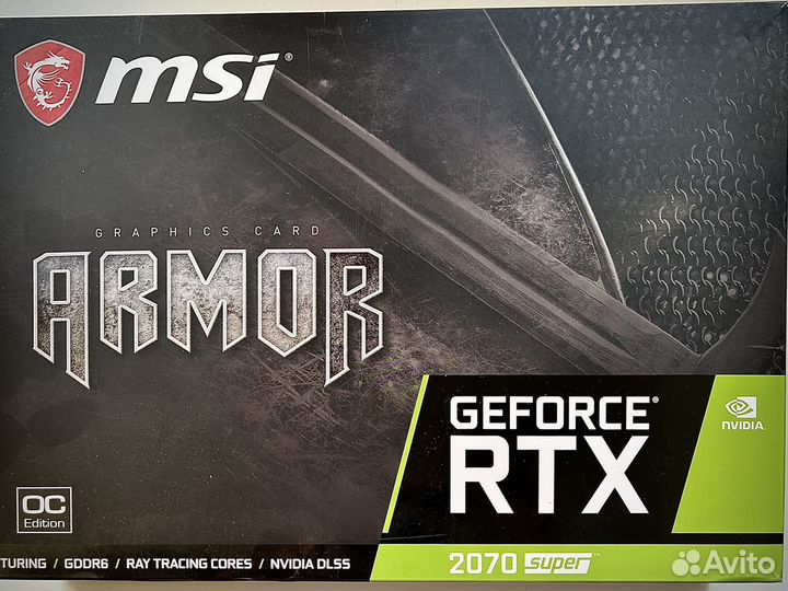 Видеокарта rtx 2070 super msi armor 8 gb