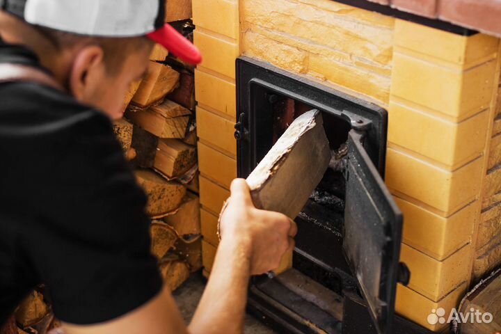 Печь под казан для зоны барбекю