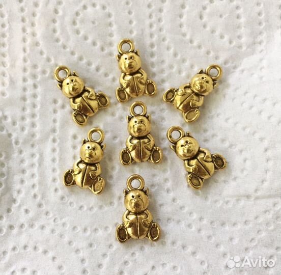 Подвески мишки тедди