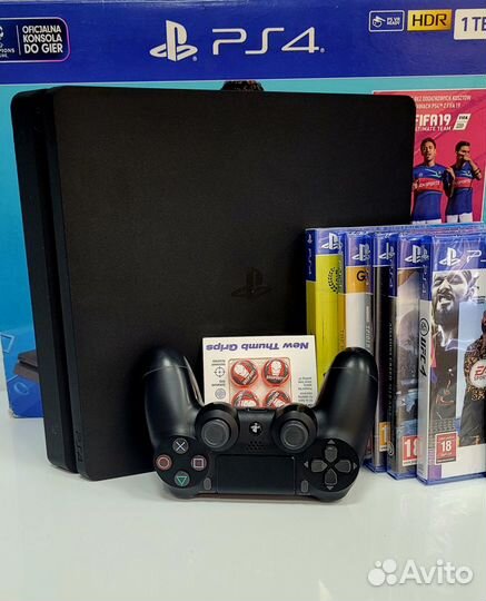 Игровая приставка PS4 slim 500 с гарантией