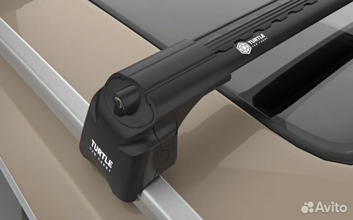 Поперечины Turtle Air 2 на рейлинги (черные)
