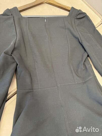 Школьное платье для девочки черное 42 44 форма