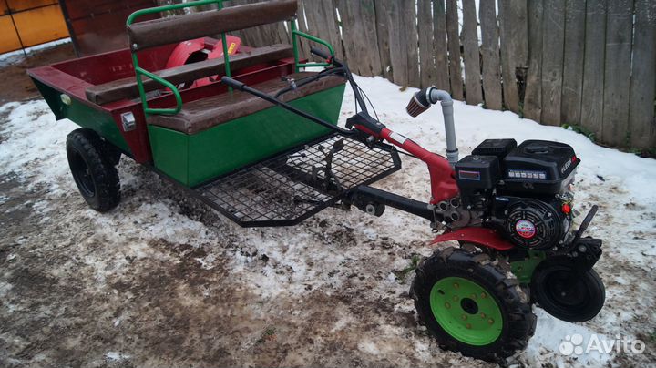 Мотоблок с прицепом