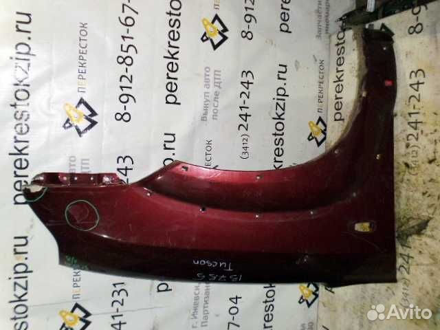 Крыло Tucson (04-10) пер R под расш с дефектом б/у (арт. 663212E130)