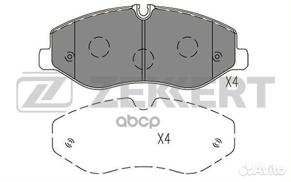 Колодки торм. диск. передн. MB V-Class (W447) 1