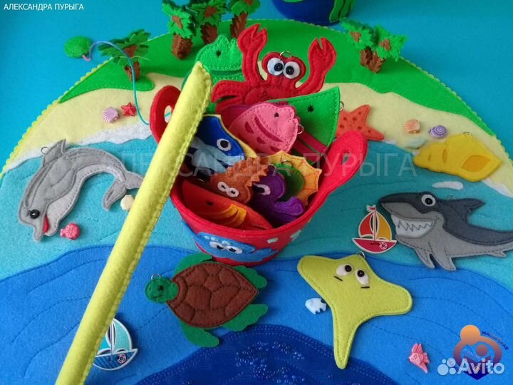 Игра рыбалка из фетра