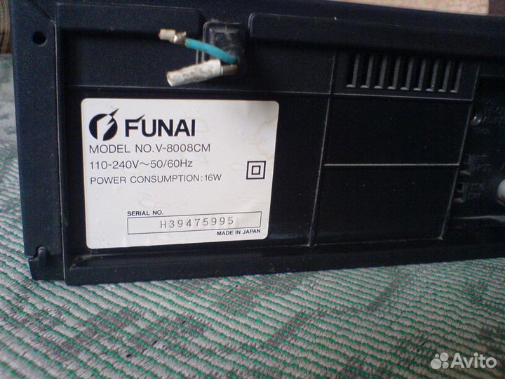 Видеомагнитофон funai V-8008CM