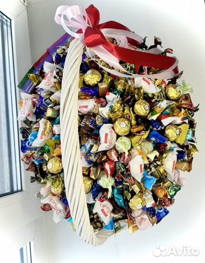 Корзина из конфет