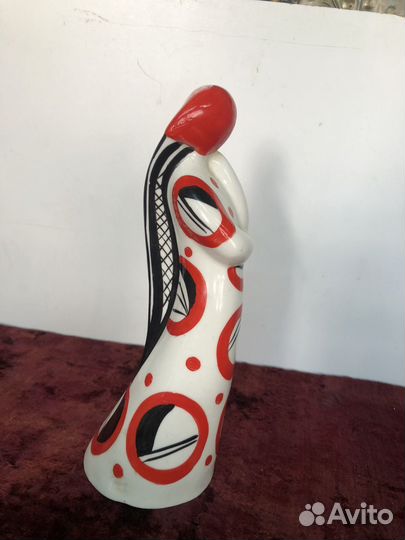 Статуэтка Девушка с косой Гжель