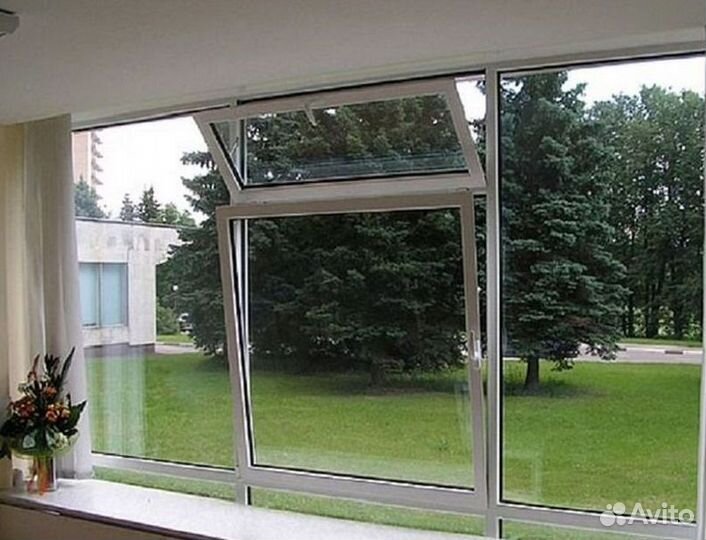 Алюминиевые окна рамы-купе