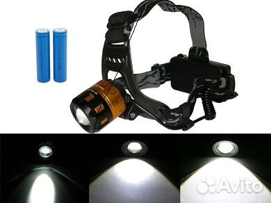 Налобный фонарь MX-2122-T6 с зумом