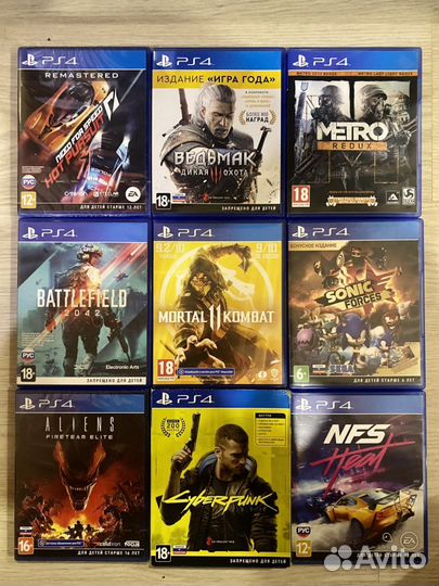 Игры для sony PS 4