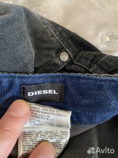 Diesel джинсы 31 вельвет