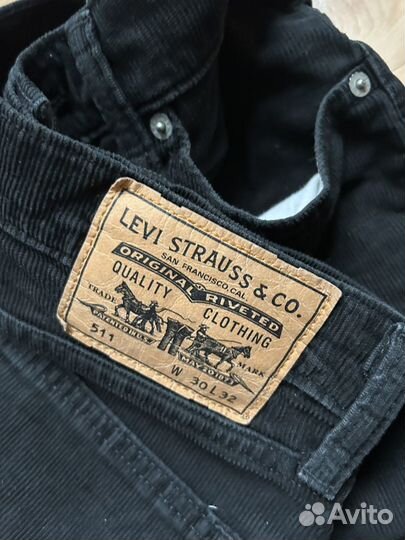 Levis 511 вельветовые джинсы брюки