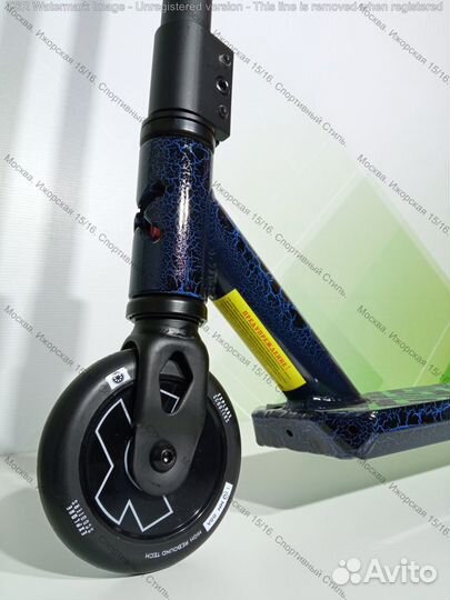 Трюковой самокат Explore crocco deluxe blue,новый