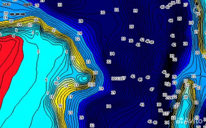 Карта для эхолота C-MAP RS-050 ввп Запад