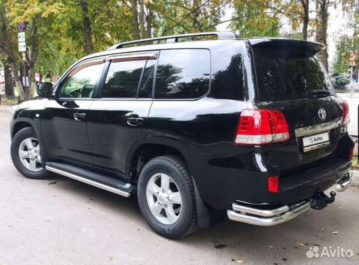 Защита порогов и бамперов lc200 комплект