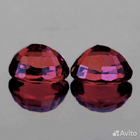 Сапфир натуральный 1,05Ct 5х4мм 2шт VVS Мадагаскар