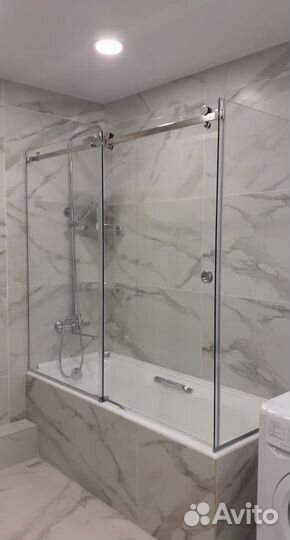 Стеклянная шторка для ванны