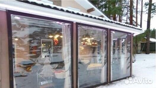 Мягкие гибкие окна шторы пвх для беседки