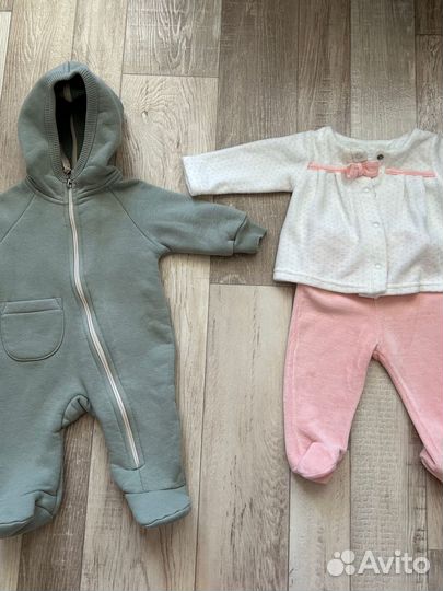 Детски вещи пакетом 56-62 р-ра (0-3 мес)