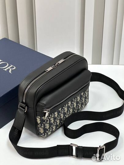 Сумка-мессенджер Dior Rider 2.0 жаккард светлый