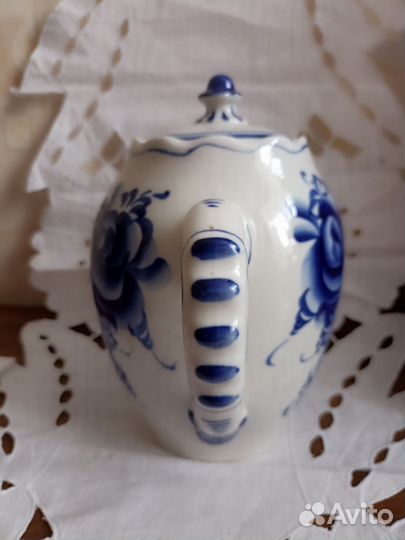 Чайник заварочный большой СССР Гжель