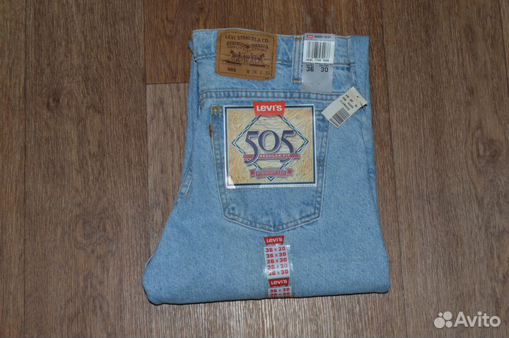 Джинсы Levis 505 Orange Tab W34 L30, модель 1993г