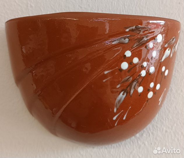 Кашпо настенное керамическое