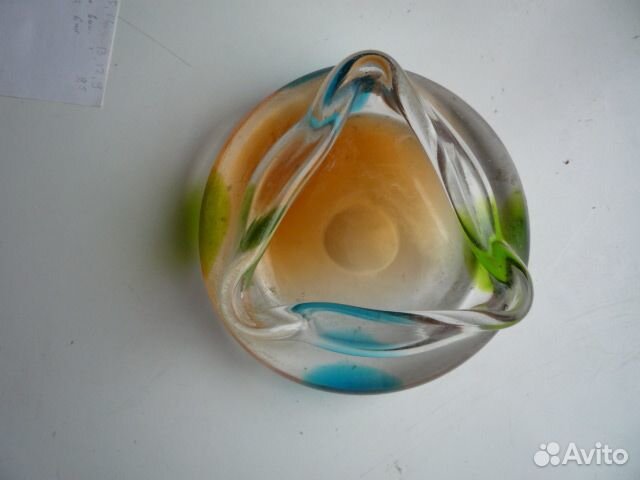 Пепельница Богемское стекло.Чехословакия 60-70 гг