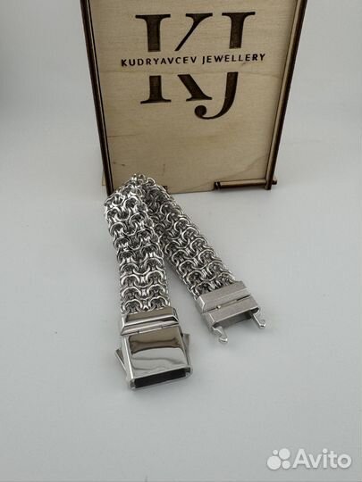 Серебряный браслет двойной Рамзес