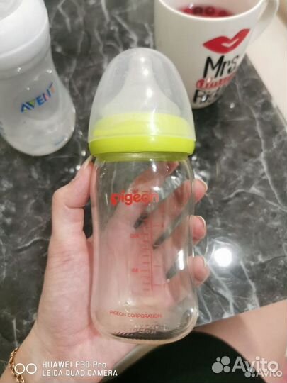 Бутылочка pigeon стекло