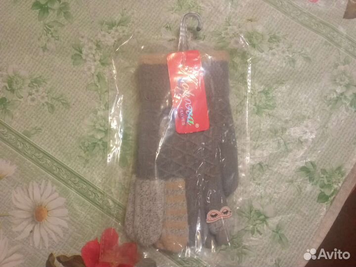 Перчатки зимние детские новые