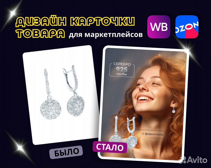 Дизайн карточек/инфографика для маркетплейсов