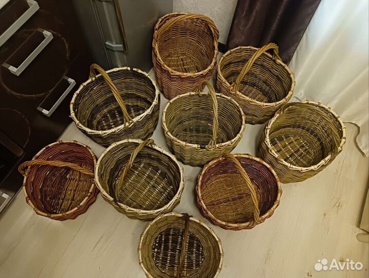 Корзина плетеная для грибов и ягод
