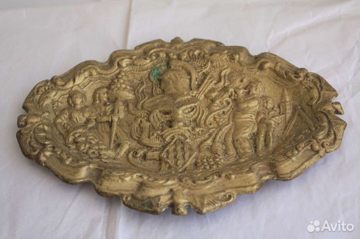 Пепельница, визитница. Бронза. Испания