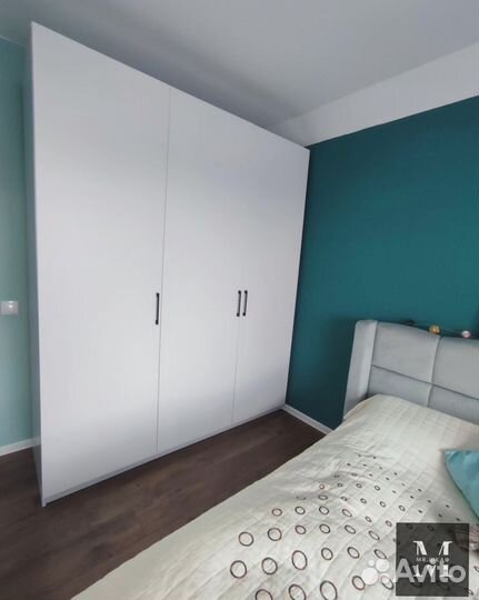 Шкаф распашной с фрезерованными фасадами