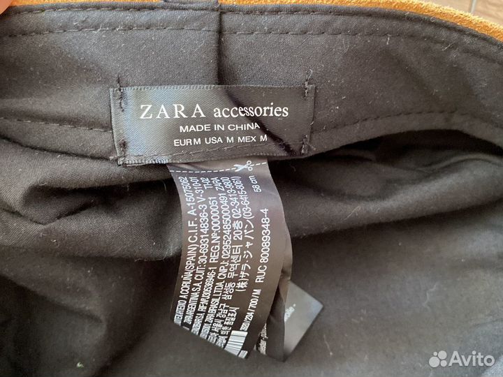 Женская кепка из замши Zara