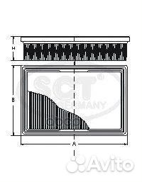 Фильтр возд. SCT SB 2168 Toyota SB2168 SCT