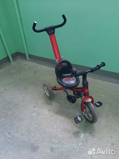 Детский велосипед с ручкой бу