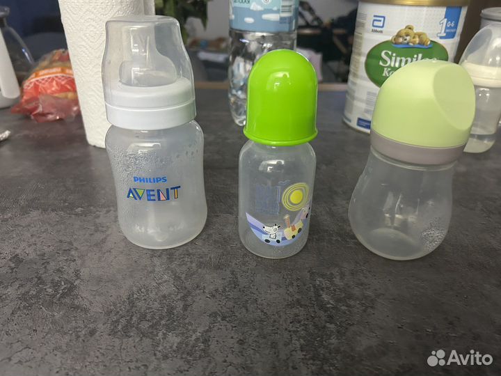 Бутылочки для кормления avent + kunder