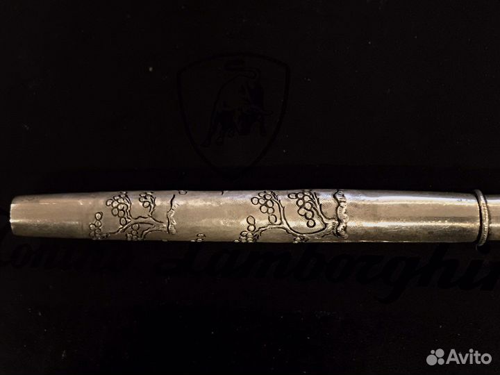 Старинный серебряный письменный прибор