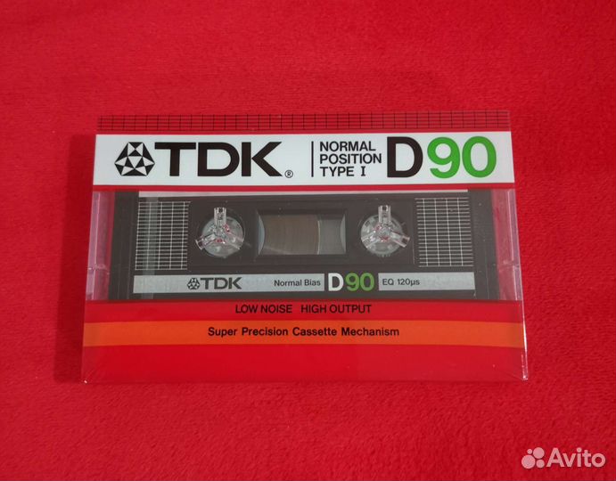 Аудиокассета новая TDK D90, запечатанная