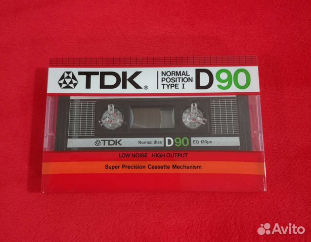Аудиокассета новая TDK D90, запечатанная