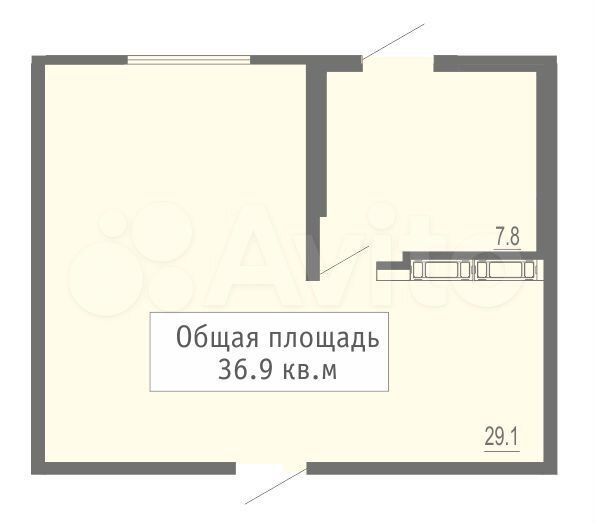 Торговая площадь, 36.9 м²