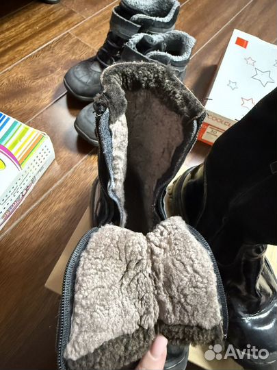 Сапожки детские зимние на овчине 30 размер