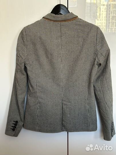 Шерстяной пиджак Massimo dutti р38